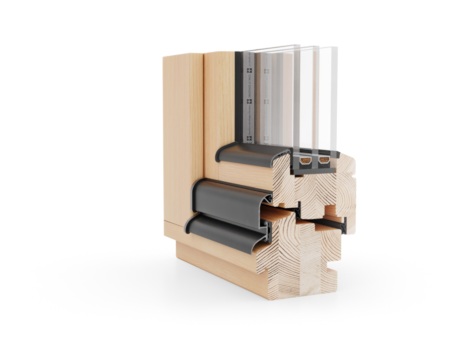 Fenster holz-profil Naturo
