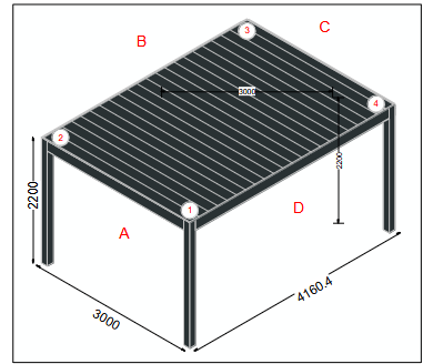 Eko Okna Pergola Nuneco Maße