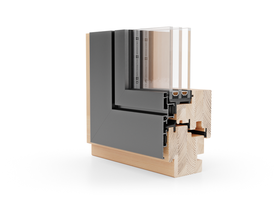 Fenster holz-aluminium profil Naturo